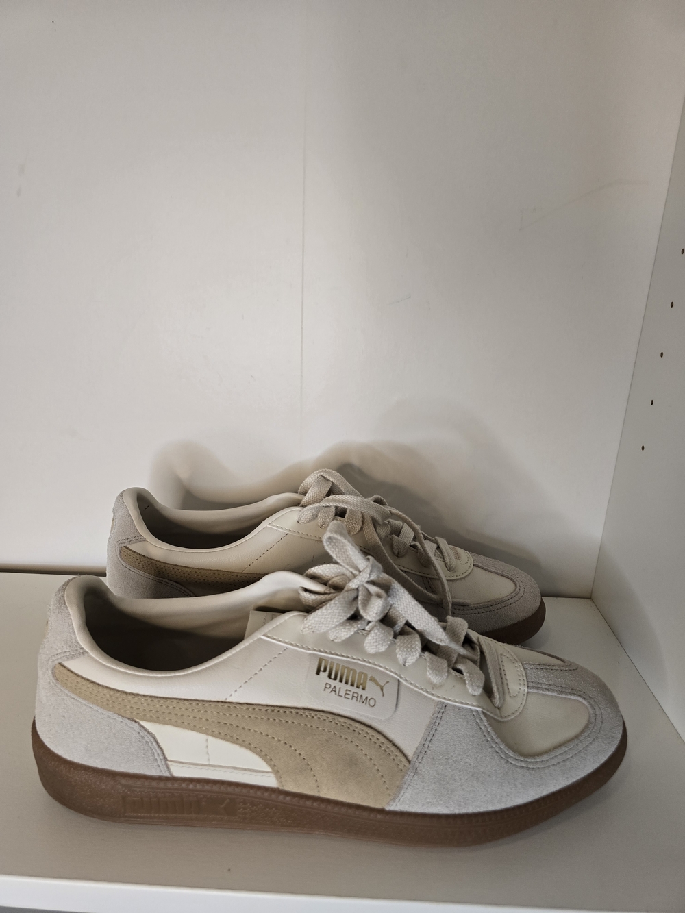 Puma Palermo Men's Sneakers in Beige and Brown Size 11.5